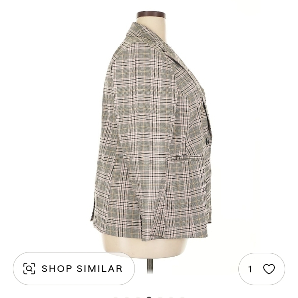 Lane Bryant Women's Classic Plaid Blazer - Picture 4 of 16